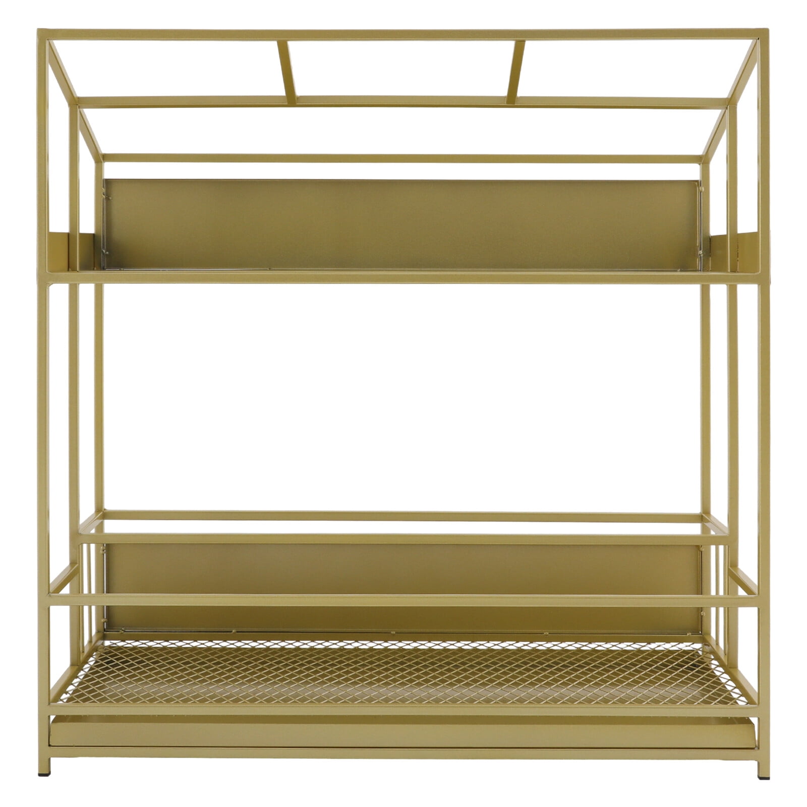 Large Umbrella Stand, Gold, 68x32x70cm Metal Umbrella Holder Rack with Drip Pan for Hotel, Mall, Office, Restaurant, Holds 30 Umbrellas