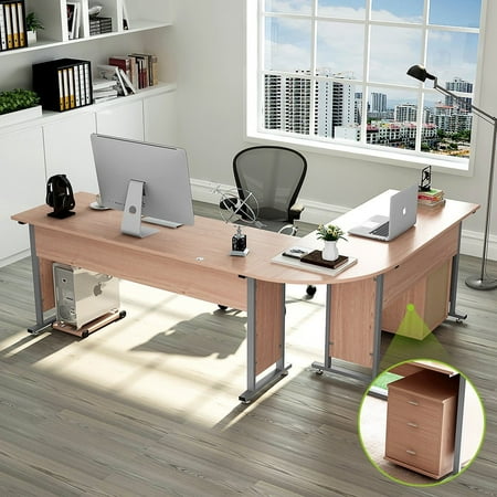Tribesigns Large Modern L Shaped Desk Corner Computer Study Tribesigns Large Modern L Shaped Desk Corner Computer Study Table Workstation Wood