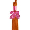 thumbnail image 3 of Endea Graduation Orange Graduation Tassel with Pink Bling Charm, 3 of 6