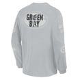 thumbnail image 5 of Men's Fanatics Gray Green Bay Packers Oversized Type Play Long Sleeve T-Shirt, 5 of 5
