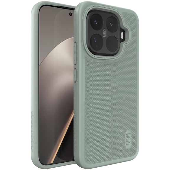 TUDIA MergeGrip for Xiaomi 15T Pro 5G Case 2025 Military Grade Cover - Green Lily