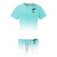 thumbnail image 4 of Men's Short Sets 2 Piece Outfits Tropical Graphic Tees and Shorts Sets Beach Vacation Outfits, 4 of 5