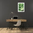 thumbnail image 3 of Mansfield, Kathy 22x32 White Modern Wood Framed Museum Art Print Titled - Green Leaf Blooms I, 3 of 4