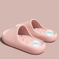 thumbnail image 3 of Women's Non Slip Shower Sandals Quick Drying Bathroom Slippers Lightweight EVA Slip On Water Slides with Arch Support Pink Size 6, 3 of 4