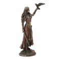 thumbnail image 4 of JUNWELL Resin Statues Morrigan The Celtic  of Battle with Crow & Sword Bronze Finish Statue 15cm for Home Decoration, 4 of 7