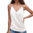 thumbnail image 3 of SHenli Workout Tops for Women Racerback Sleeveless Cropped Tank Tops Open Back Camisole Yoga Running Shirts for Women Oversized Gym Clothes White M, 3 of 4