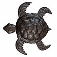 thumbnail image 2 of Haitian Recycled Steel Oil Drum, Metal Hanging Wall Art, 8" Sea Turtle, 2 of 2