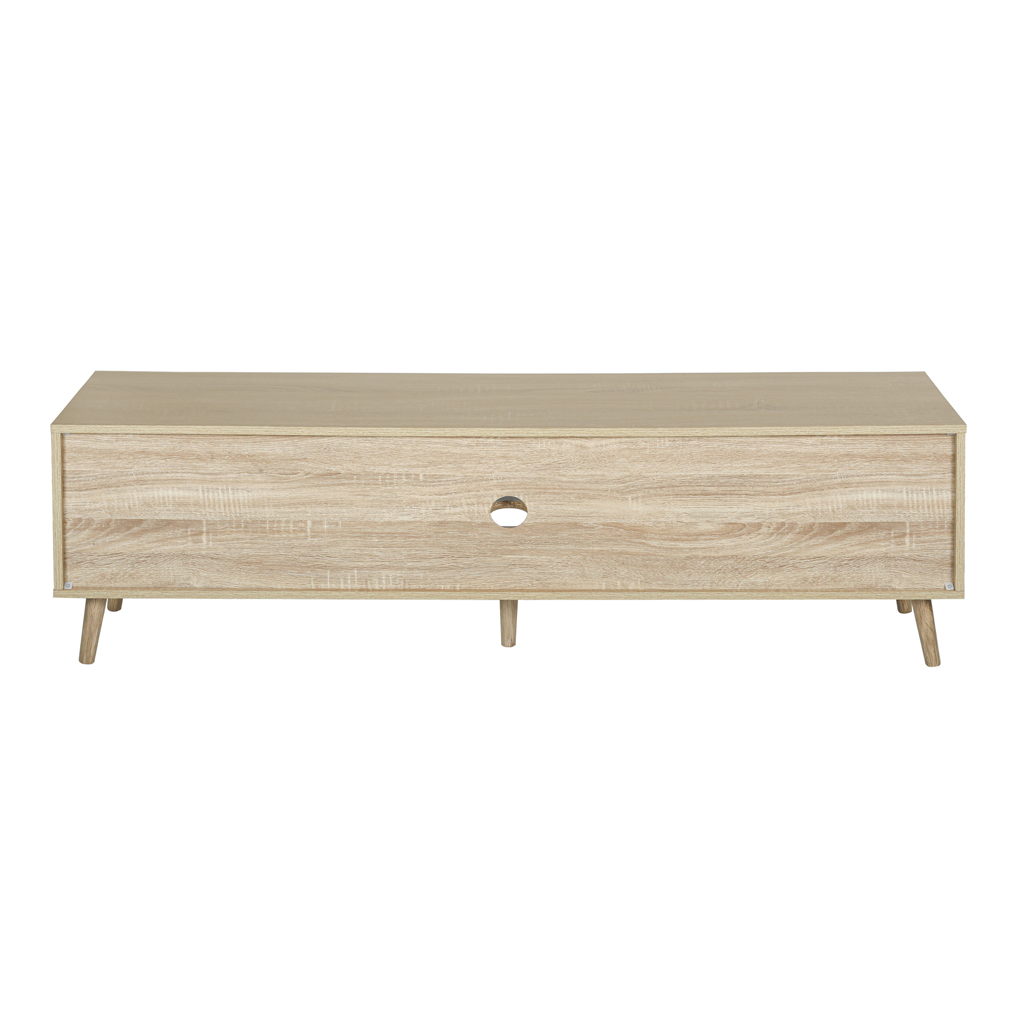 Kadyn 59" TV Stand, TV Console Table with Storage Cabinet and Shelves, TV Entertainment Center for TVs up to 57", Brown Oak Kadyn 59" TV Stand, TV Console Table with Storage Cabinet and Shelves, TV Entertainment Center for TVs up to 57", Brown Oak