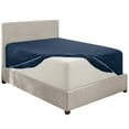 thumbnail image 5 of Clara Clark 18" - 21" Extra Deep Pocket Fitted Sheet, Fits High Profile Mattresses with Toppers, Premium 1800 Collection Double Brushed Soft Microfiber, Twin XL Size, Navy, 5 of 8