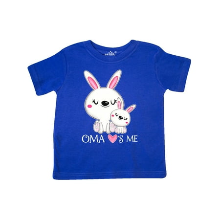 

Inktastic Oma Loves Me- bunny family Gift Toddler Boy or Toddler Girl T-Shirt