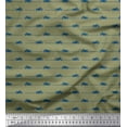 thumbnail image 1 of Soimoi Silk Fabric Path & Bike Shirting Printed Craft Fabric by The Yard 42 Inch Wide, 1 of 1