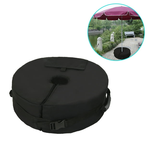 Sandbag for Umbrella Base Canopy Weight Bag 18.9" Round Sandbags with Handle & Buckle for