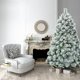 thumbnail image 4 of Costway 180 cm Árbol de Navidad Artificial Nevado Árbol Decoración Festiva con Bisagras y Base de Metal Agujas de Pino de Borra, 4 of 7