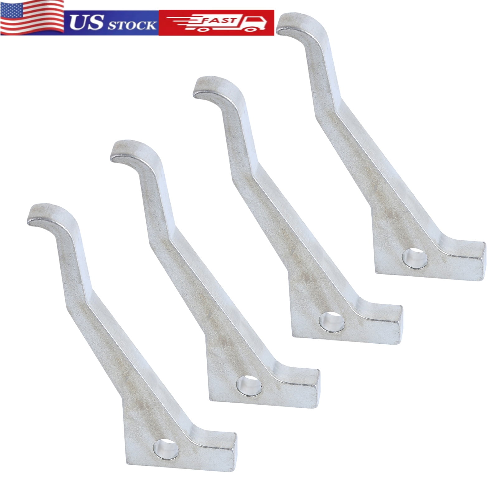 HUONA 4PCS 7/16 Inch Mount Hole Steel Linear Bow Press Blocks Universal Compound Bow Limb Support Iron Pads