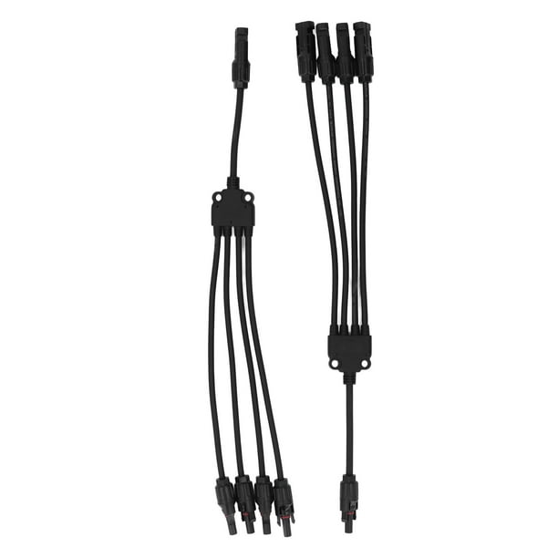1 To 4 Splitter PV Connectors, 1000V DC High Load Capacity Y Branch