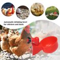 thumbnail image 4 of 12 Uds. Taza de agua para pollo, dispensador de agua colgante para pollo, suministros de alimentación de plástico, 4 of 8