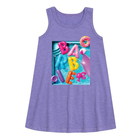 

Barbie - Summer Pool Floaties - Toddler and Youth Girls A-line Dress