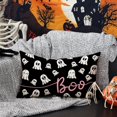 thumbnail image 4 of Halloween Pillow Covers 12x20 inch Black White Ghost Boo Decor Black Halloween Lumbar Pillow Covers Decorative for Halloween Home Decor for Sofa 029, 4 of 6