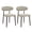 Camel, variant on ClinQ Dining Chairs Set of 2, Modern Upholstered Kitchen Chairs with Curved Backrest, Thick Linen Fabric Cushion and Wood Grain Metal Legs, Beige