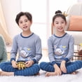thumbnail image 3 of Conjuntos de pijamas de algodón de manga larga para niños, ropa de dormir de Navidad para adolescentes, conjuntos de ropa para niños, primavera y otoño, 2022, 3 of 4