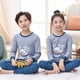 thumbnail image 3 of Conjuntos de pijamas de algodón de manga larga para niños, ropa de dormir de Navidad para adolescentes, conjuntos de ropa para niños, primavera y otoño, 2022, 3 of 4