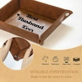 thumbnail image 2 of Best Husband Ever Gifts, Husband Gifts from Wife, Unique Anniversary Birthday Christmas Gifts, Stocking Stuffers for Husband Who Has Everything for Fathers Day, PU Leather Tray and Keychain, 2 of 6