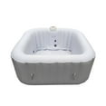 thumbnail image 6 of ALEKO 4 Person Square Inflatable Jetted 160 Gallon Hot Tub Spa with Cover Gray, 6 of 16