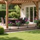 thumbnail image 4 of Estacas de jardín exterior para luces solares de loto, luces solares LED para el sendero de jardín, decoración impermeable de seda para césped en patio, 1 pack, 4 of 6