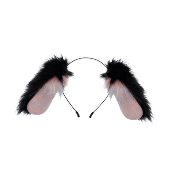 Yingyy Dog Ears Headband Cosplay Prop and anime conventions.It's also Cute Photo Props Plush mulation Animal Ears