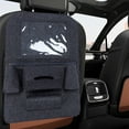 thumbnail image 7 of under $5 Usloyux Felt Car Seat Back Organizer, Kick Mats Car Back Seat Protector for Kids, Storage for Tissue, Box, Pen, Toy, Automobile Road Trip Accessories for SUV, 7 of 7