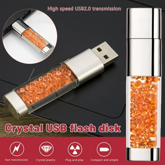 Oliegs Heated Blanket USB Flash Drive 16GB, BorlterClamp Cute Pink Crystal Thumb Drive Novelty Pen Drive Memory Stick Chocolate