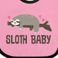 thumbnail image 4 of Inktastic Sloth Baby Boys or Girls Baby Bib, 4 of 4