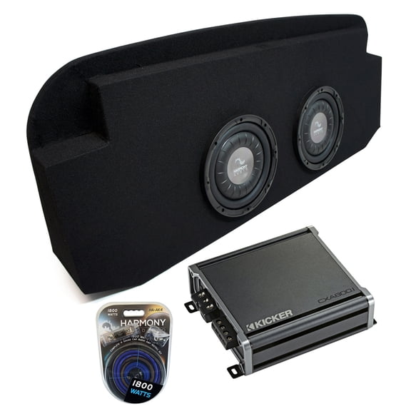 2002-2013 Cadillac Escalade EXT Harmony F104 Dual 10" Sub Box & CXA800.1 Amp