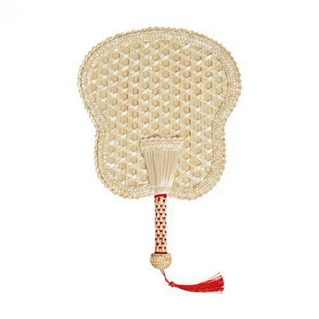 Under 10 Paper Fans set Handwoven Wheat Ancient Style Hand Fan