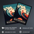 thumbnail image 3 of The Seaside Calls Whitehaven Beach Australia Sunset Woman of the Waves Sea Siren Ocean Extra Large XL Wall Art Poster Print, 3 of 3