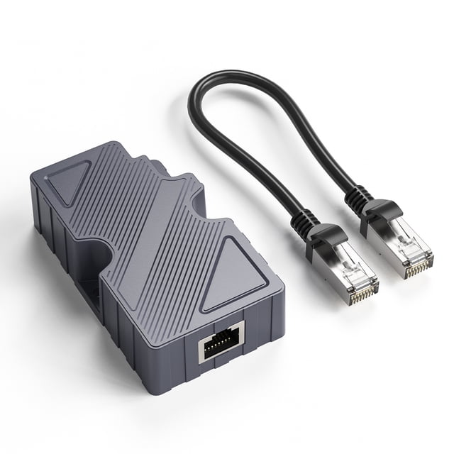 Adaptador De Interfaz RJ45, Kit De Adaptador De Cable Ethernet De Inyector POE De Alta Eficiencia, Carcasa ABS Para Starlink Dishy V2