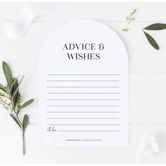 Tarjetas De Consejos Y Deseos Para Despedida De Soltera, Baby Shower, Graduación, Jubilación, Paquete De 50 Tarjetas De Notas De Recuerdo Para Que Los Invitados Compartan 5X7