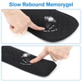 thumbnail image 3 of 2-in-1 Ergonomic Mouse Pad and Keyboard Wrist Rest with Massage Design, Space-Saving Mouse Pad Wrist Support, Memory Foam Wrist Rest with Non-Slip PU Base for Computer Desk, Black, 3 of 7