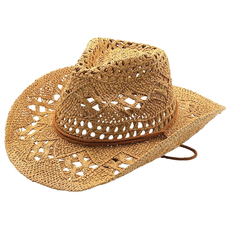 GPOECE Sun Hats for Women Men Summer Western Cowboy  display picture 1