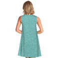 thumbnail image 2 of Bixox Robe Sans Manches à Paillettes Vert Sarcelle pour Femmes avec Poches, Robe Décontractée Longueur Genou pour l'Été-3TG, 2 of 7