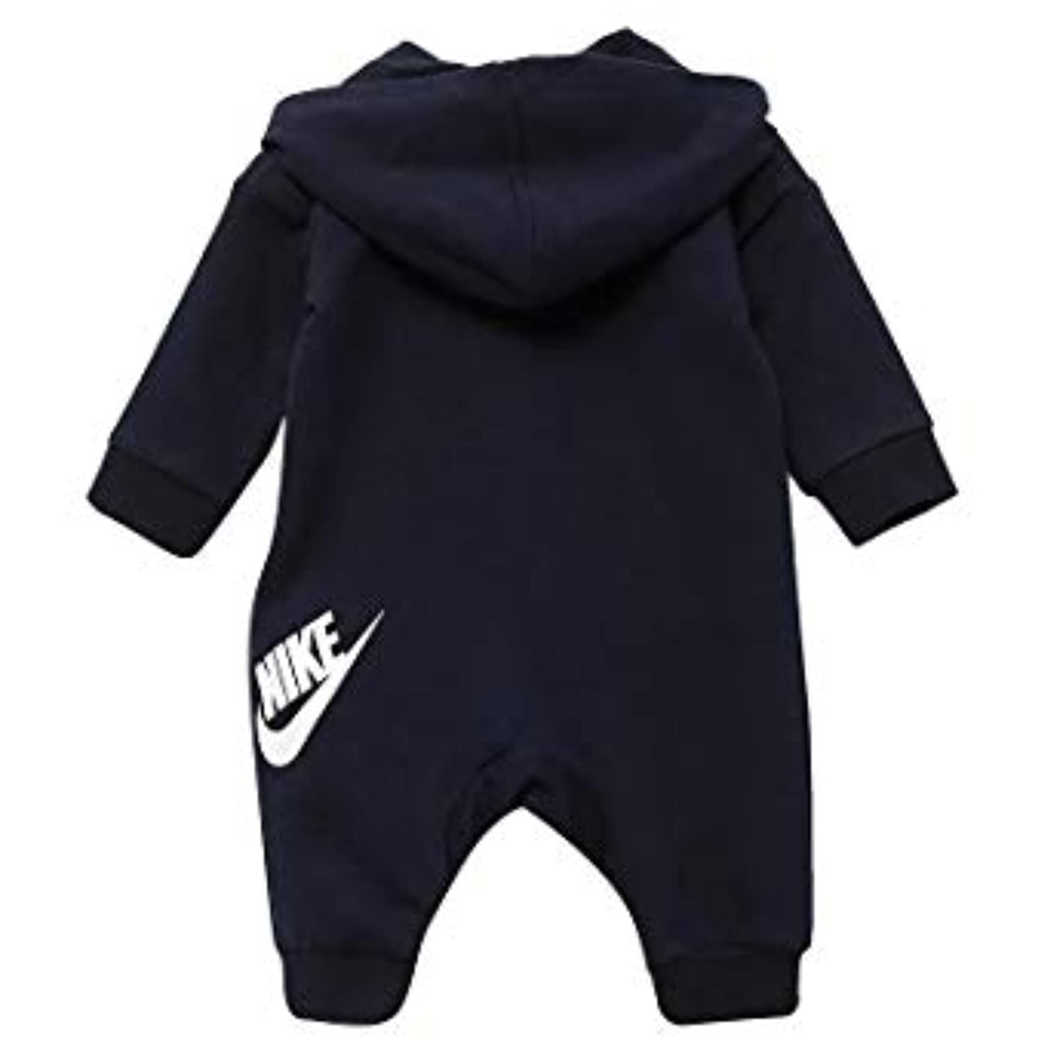 Gronden Gemarkeerd viel Nike Baby Boy All Day Play Hooded Coverall Romper (Obsidian, 18 Months) -  Walmart.com