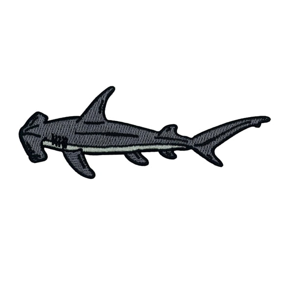 Hammerhead Shark Embroidered Iron-on Patch | Clayton Jewelry Labs