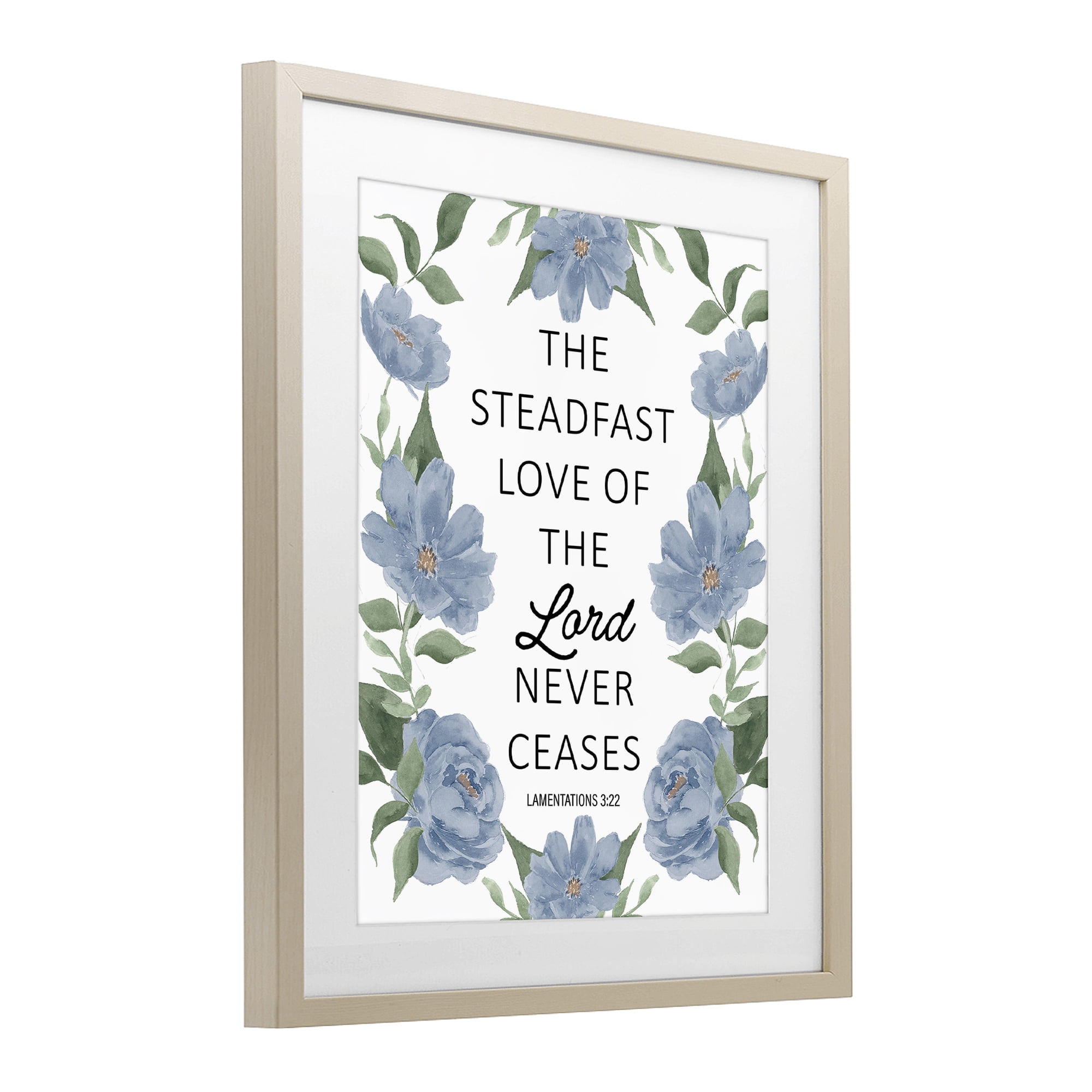 Stupell Industries Steadfast Love Of The Lord Birch Framed Print Under Glass, design by Lucille Price