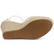 thumbnail image 5 of Sandalias con tacones de cuña Allegra K Alpargatas con plataforma encaje Verde 9, 5 of 6