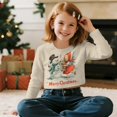 thumbnail image 5 of DISNIMO Girl's Long Sleeve Crop Tops Christmas Snowman Printed Kids Crewneck Pullover Sweatshirt Fashion Loose Cropped Sweatshirt for Teens Youth, 5 of 7