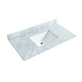 thumbnail image 3 of Elan TK 42" Light Oak Single Vanity & White Carrara Marble Top & Black Trim, 3 of 5