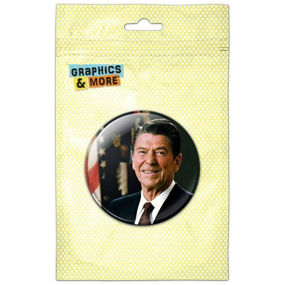 Official Portrait of President Reagan 1981 Pinback Button Pin Badge