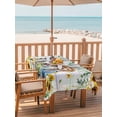 thumbnail image 2 of Outdoor Tablecloth with Umbrella Hole for Patio/Picnic/Party/Camping, Spring Dog Waterproof Table Cloth Rectangle Table Cover Washable, Sunflower Daisy Botanical Watercolor (60"x 84"), 2 of 8