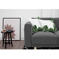 thumbnail image 3 of Ambesonne Philodendron Throw Pillow Cover 2 Pack, Swiss Cheese Plant, 20", Emerald Pale Sage Green, 3 of 7