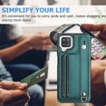 thumbnail image 3 of Feishell Fit for Samsung Galaxy A12 Case with ID Credit Card Slots,Premium PU Leather Adjustable Wristband Kickstand Shockproof Wallet Slim Phone Case for Women Men,Green, 3 of 6